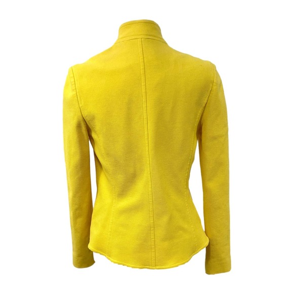 Dana Buchman Yellow Piqueé Jacket Blazer S EUC - Picture 10 of 15